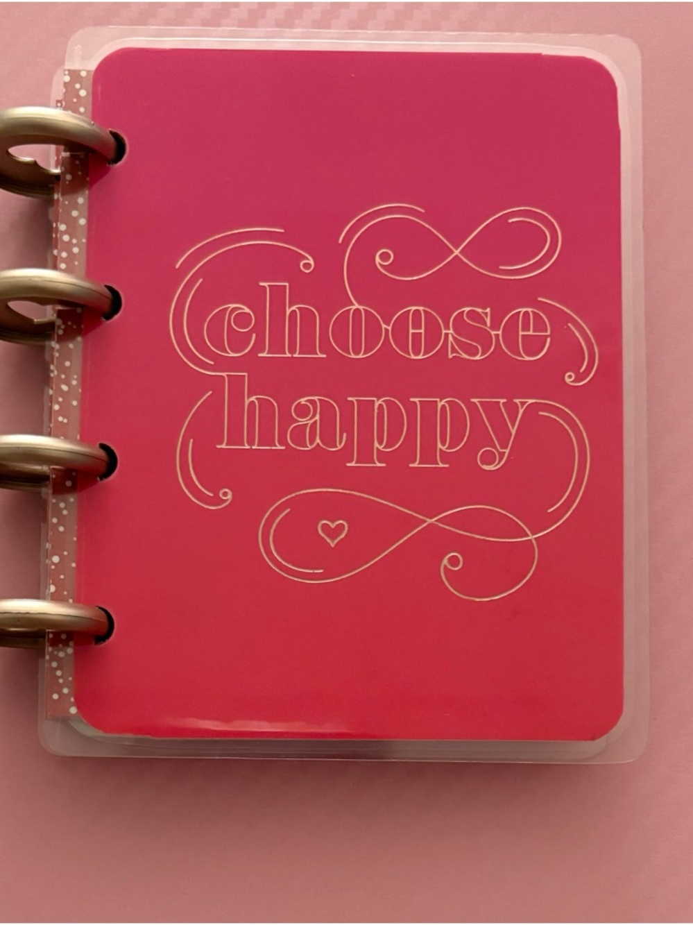 Pink Happy Planner Micro Notebook
